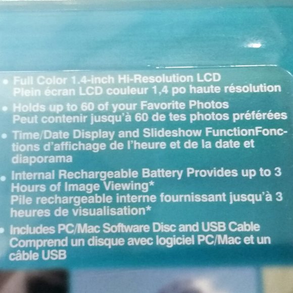 Shift3 Digital Photo Album with Keychain Digital Keychain-Grey-60 Pic. Capacity - Picture 9 of 14